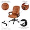Flash Furniture 400 lb. Big & Tall Brown LeatherSoft Office Chair CX-1179H-BR-GG - alternate 7
